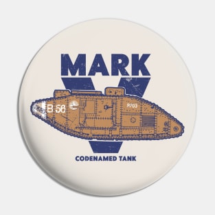 MARK V LANDSHIP - WW1 Tank Pin