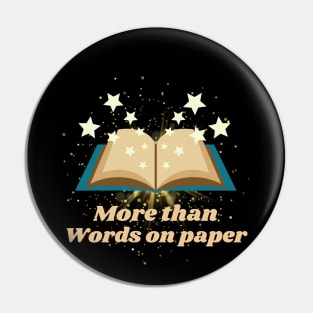 More Than Words on Paper Stars Book - Funny Quotes Pin