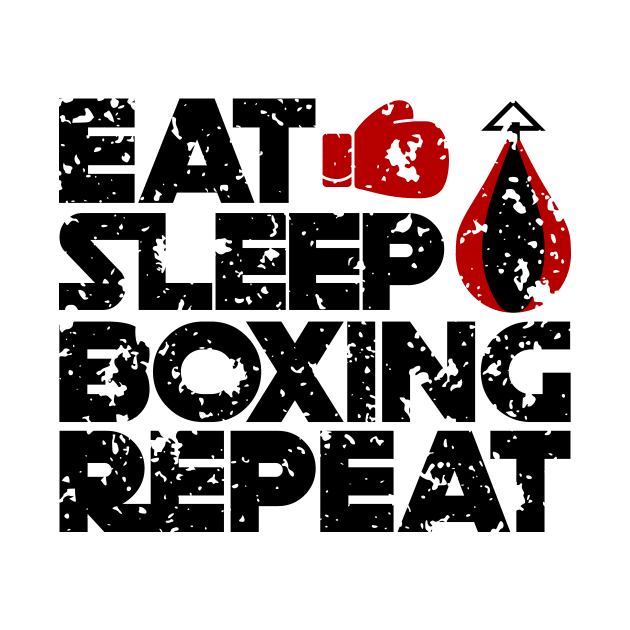 Aged Eat Sleep Boxing by colorsplash