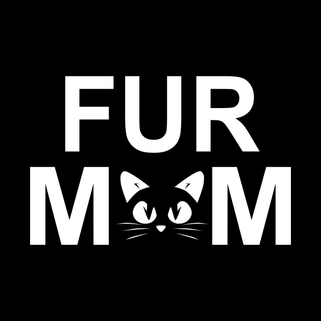 Fur Mom Whiskers and Cat Nose Cat Parent by heryes store