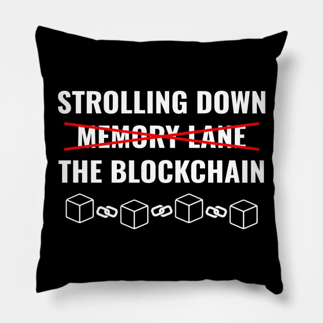 Cryptocurrency Blockchain Ethereum Ether ETH Funny Pun Pillow by Dr_Squirrel