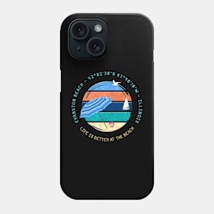 Evanston Beach, Cook County, Illinois Phone Case