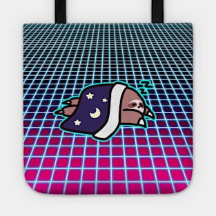 Sleepy Sloth Vaporwave Tote