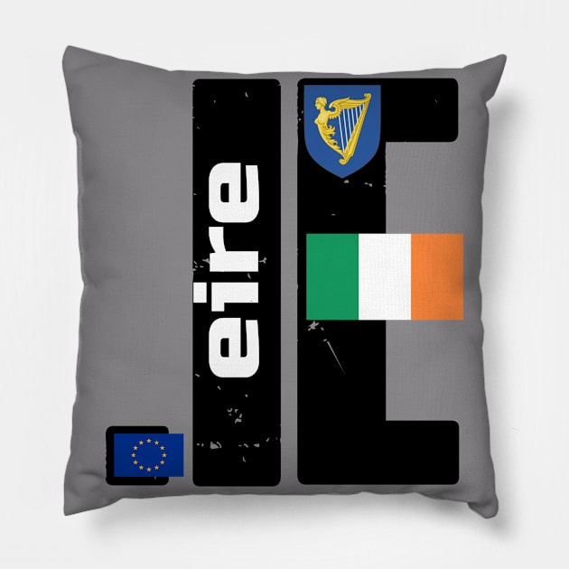 IRELAND EIRE Pride Logo Pillow by GaryGCoolArt