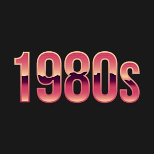 1980's retro style lettering. 1980's logo, sticker. T-Shirt