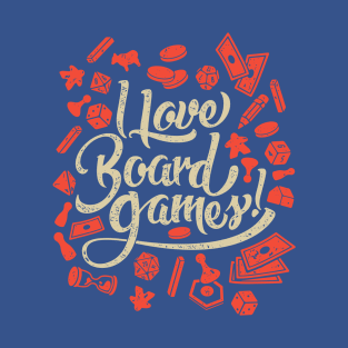 I Love Board Games 3 T-Shirt