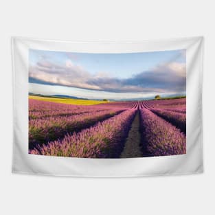 Lavender Field At Sunrise Tapestry