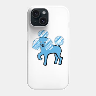 Poodle -- Blue Phone Case