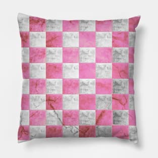 Checkerd Flag Pink Pillow