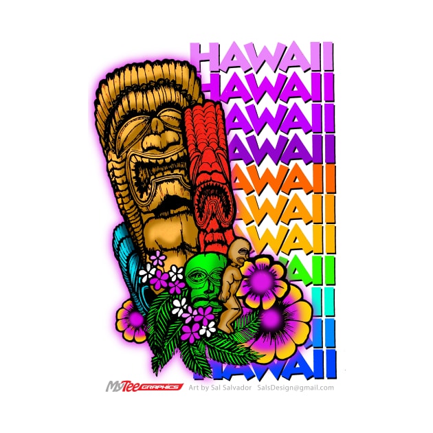 Tikis Hawaii by MyTeeGraphics