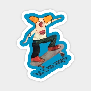 het is een jongen skate Magnet