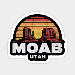 Moab Utah Arches Retro Art Magnet