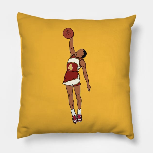 Spud Webb Dunk Pillow by rattraptees