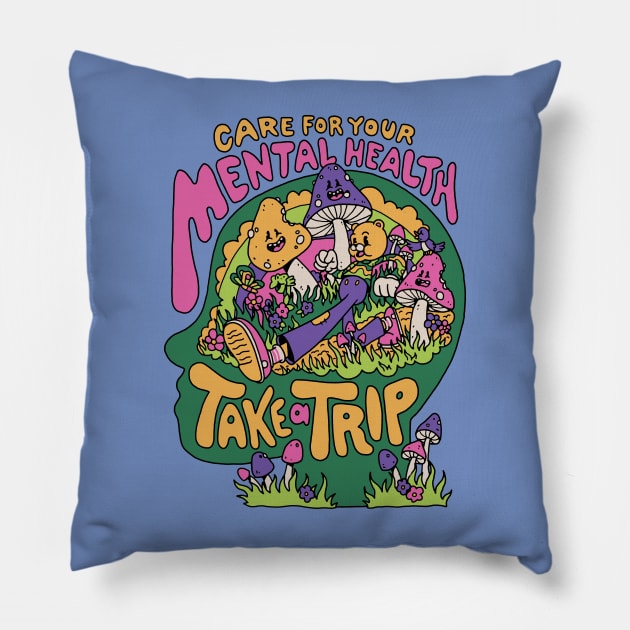 Take a Trip! Pillow by Dustin Wyatt Design