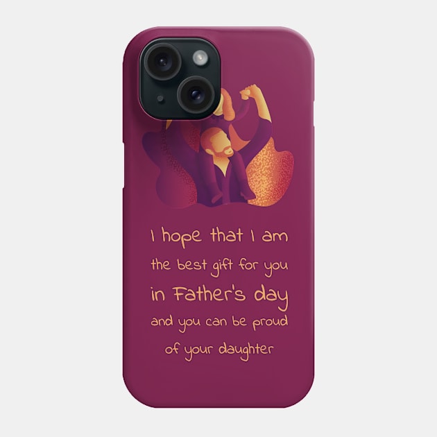 Best gift for father's day from daughter Phone Case by TheManLabel