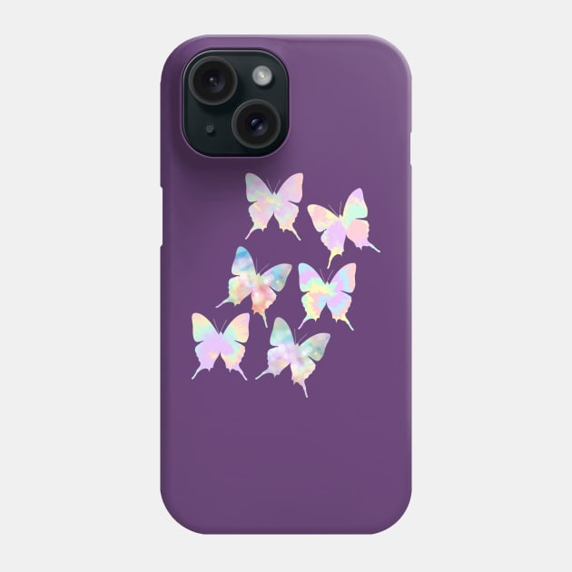 Tie Dye Butterflies Phone Case by MutchiDesign