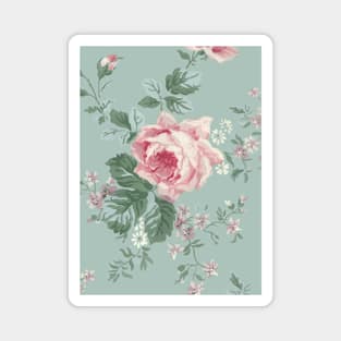 French Shabby Chic Vintage Roses Magnet