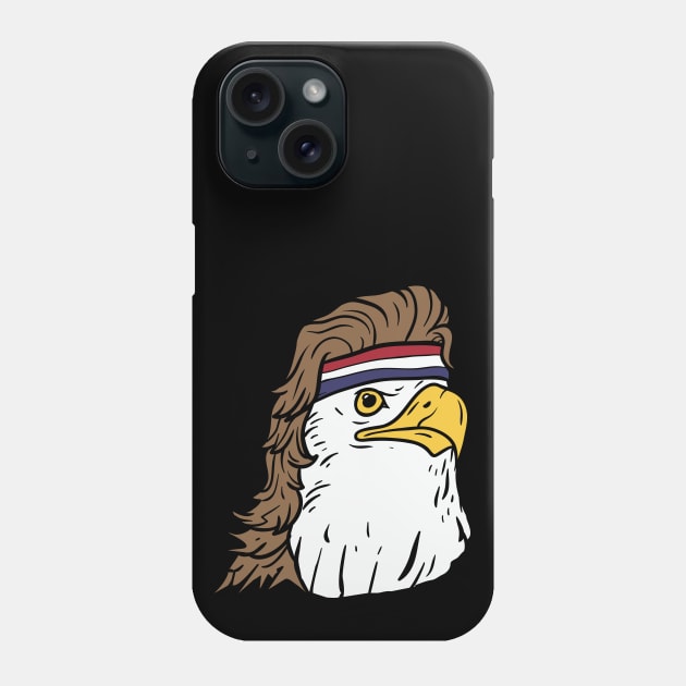 American Bald Mullet Eagle 'Merica 4th of July Shirt Phone Case by Nowhereman78