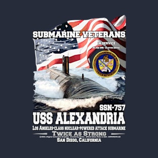 USS Alexandria SSN-757 US Navy Submarine T-Shirt