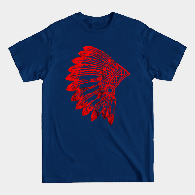 Disover Native American Feather Headdress Indian Chief Tribes Pride - Native American - T-Shirt