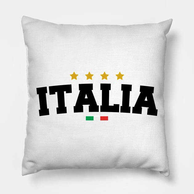 ITALIA Sport Football Soccer Supporter Pillow by Rebrand