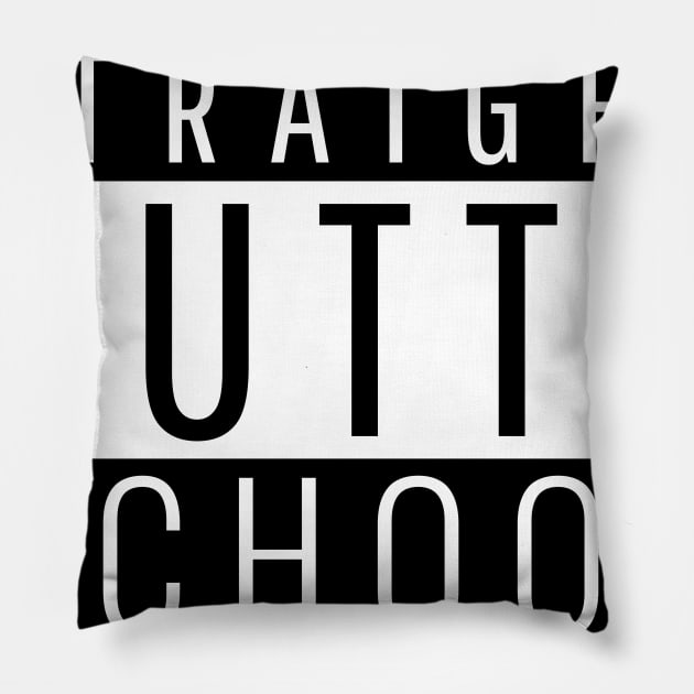 Straight Outta School Pillow by Lasso Print