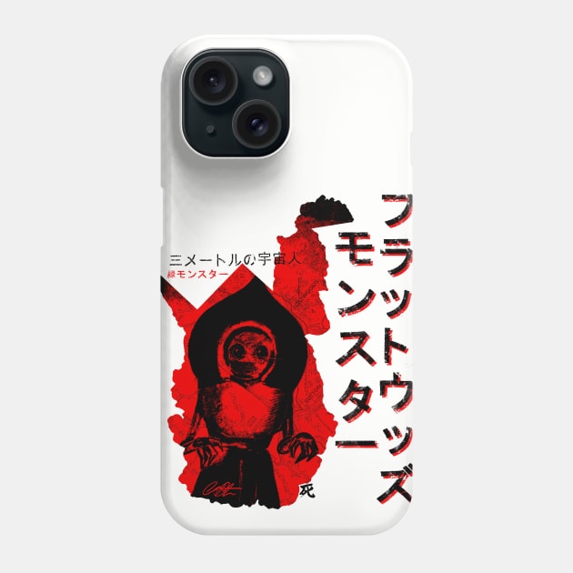 WV Monster #6 red black Phone Case by AWSchmit