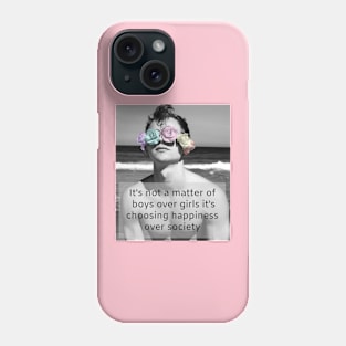 happiness over society Phone Case