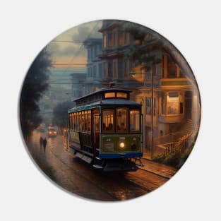 Evening Trolleybus 1 Pin