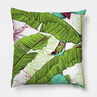 Seamless floral background with petunia Pillow