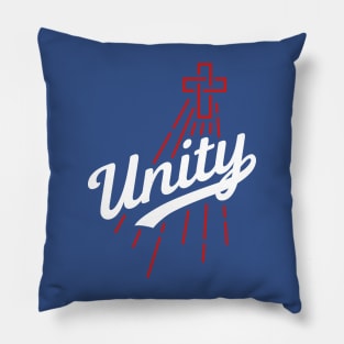 Unity Baseball Logo (on DARK) Pillow