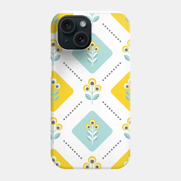 SCANDINAVIAN FLOWERS, 03 Phone Case by Slanapotam