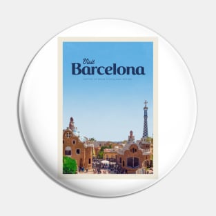 Visit Barcelona Pin