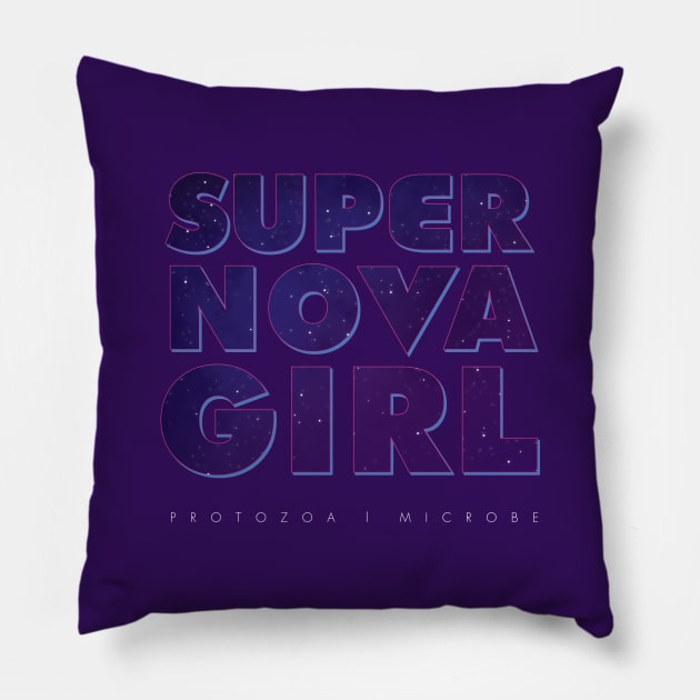 Super Nova Girl, Zetus Lapetus! Pillow by Heyday Threads