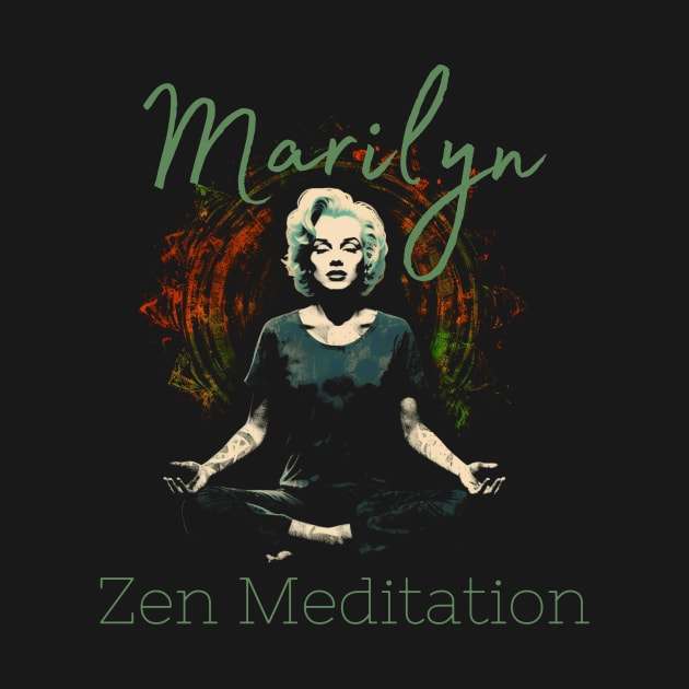 Marylin Monroe Zen Meditation Yoga by Celebrity Zen