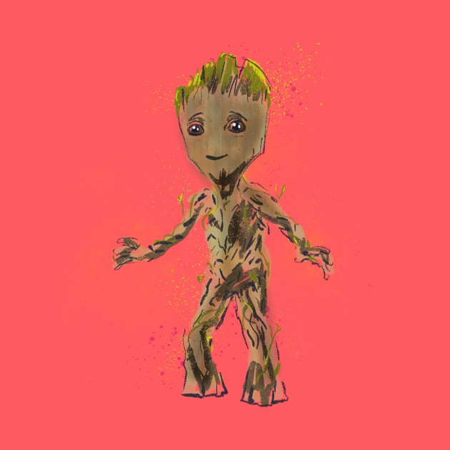 I am (baby) Groot by MikeBrennanAD