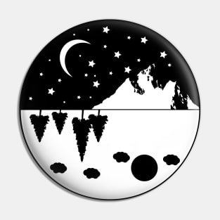 Night and Day Pin