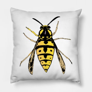 Wasp vector Pillow