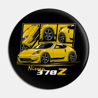 Yellow Nissan 370z JDM Car Pin