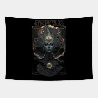 Oracle - Ancient Witch Priestess of Prophecy Art Nouveau Tapestry