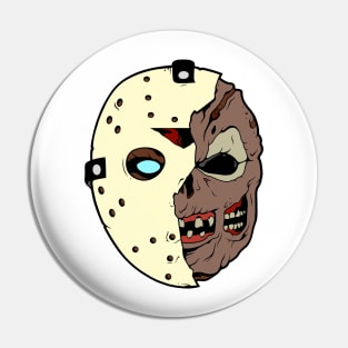 Jason Voorhees Broken Mask Pin