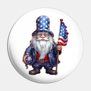 4th of July Gnome #4 Pin