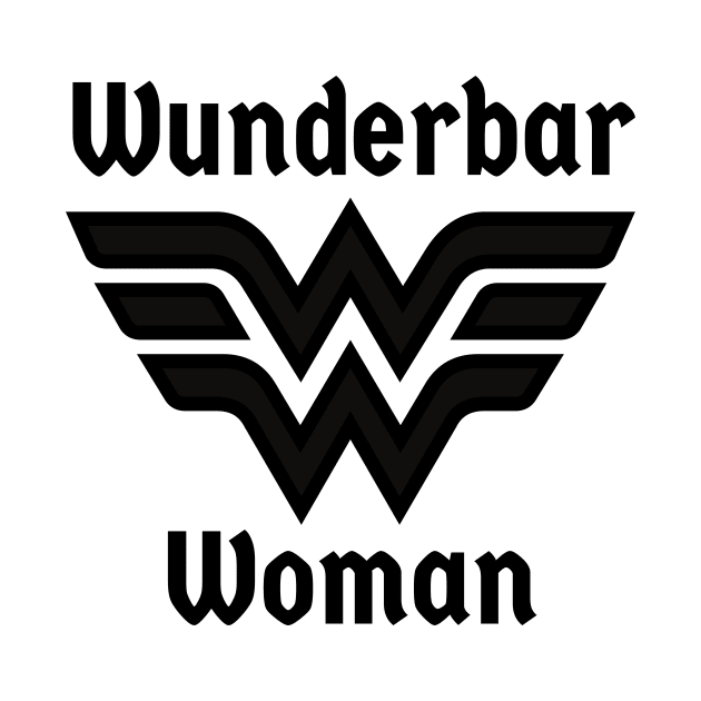 Wunderbar Woman Superhero Frau German Deutsch by Time4German