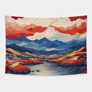 Goyang South Korea Starry Night Travel Tourism Retro Vintage Tapestry