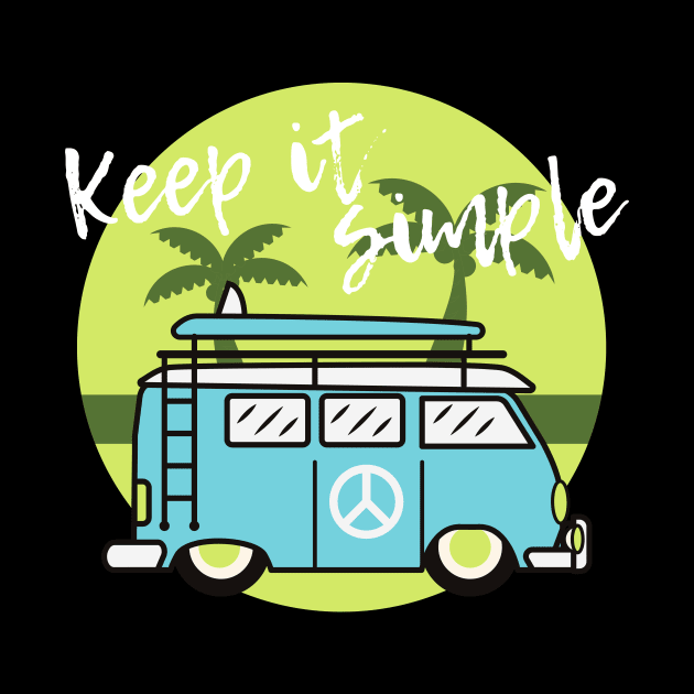 Keep it simple green design for van lifers and van enthusiasts by BlueLightDesign