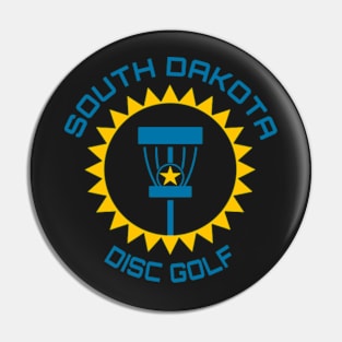 South Dakota Disc Golf - State Flag Dark Pin