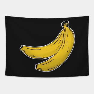 Banana hand drawn fruits summer Tapestry