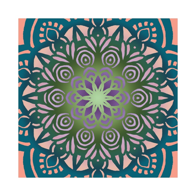 colorful mandala 2 by chambergambit