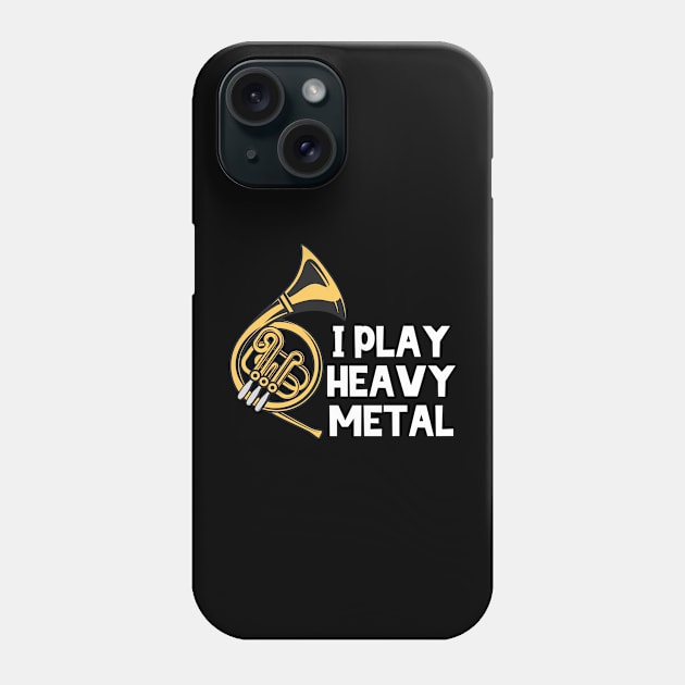 French Horn Player Phone Case by The Jumping Cart