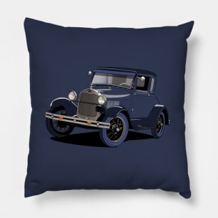 Model A Ford in blue/black Pillow